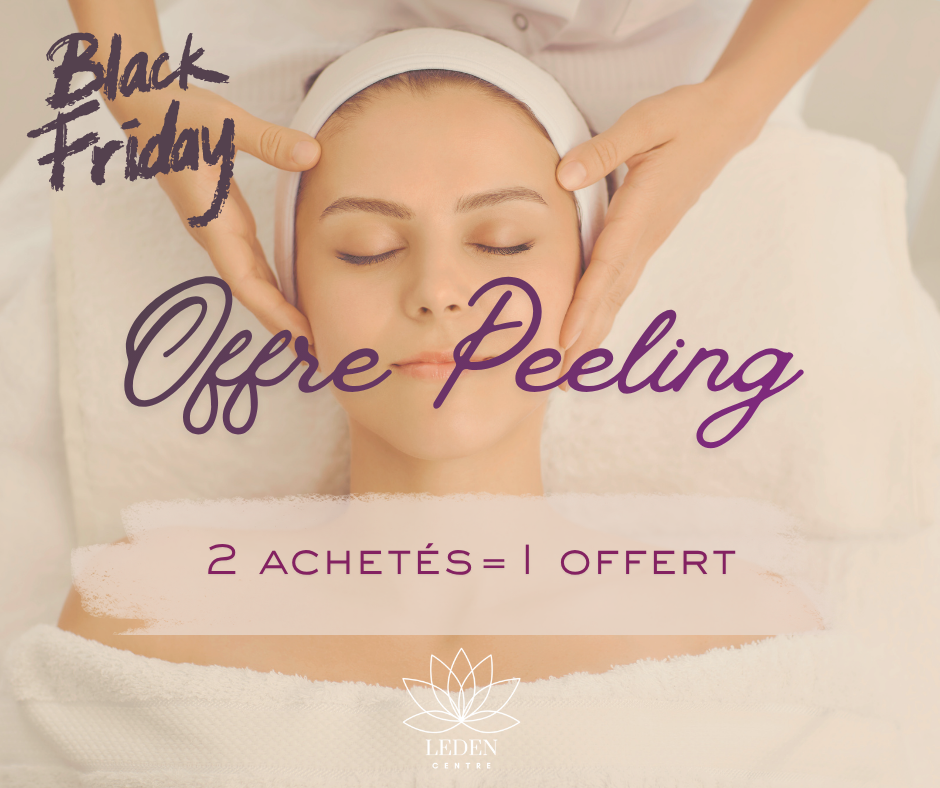 Les offres du moment chez LEDEN Centre : offre peelings 2 achetés = 1 offert